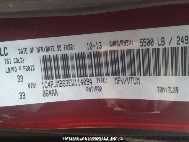 1C4PJMBS3EW114094 Jeep Cherokee Trailhawk