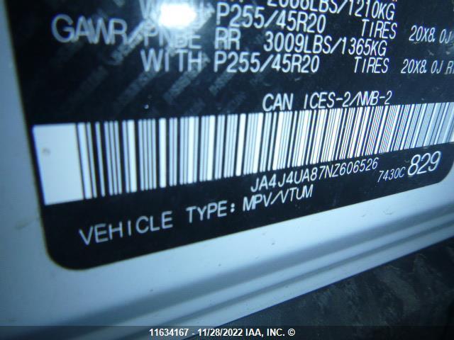 JA4J4UA87NZ606526 Mitsubishi Outlander