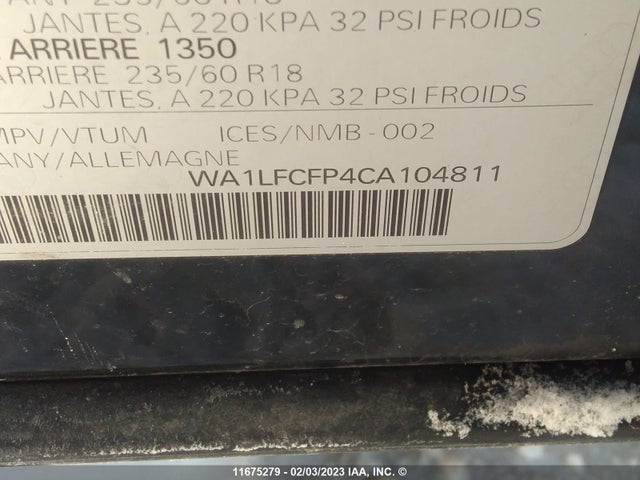 WA1LFCFP4CA104811 Audi Q5 Premium Plus
