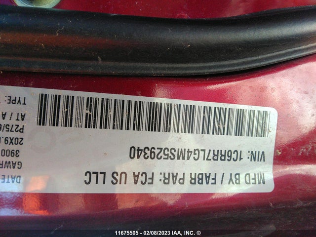 RAM 1500 Classic Slt 2021 1C6RR7LG4MS529340 Image 11