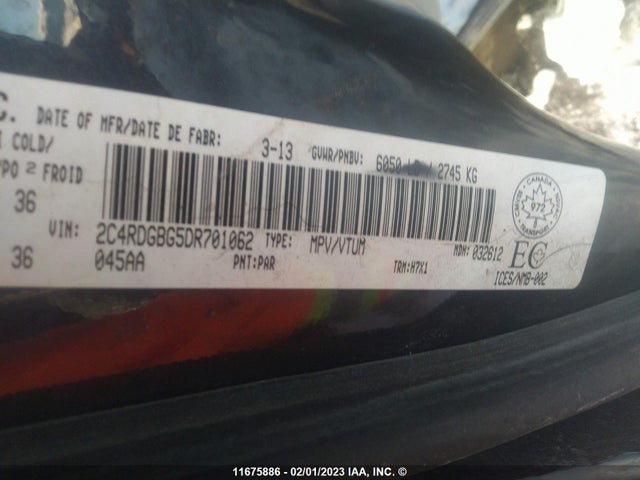 Dodge Grand Caravan Se 2013 2C4RDGBG5DR701062 Image 10