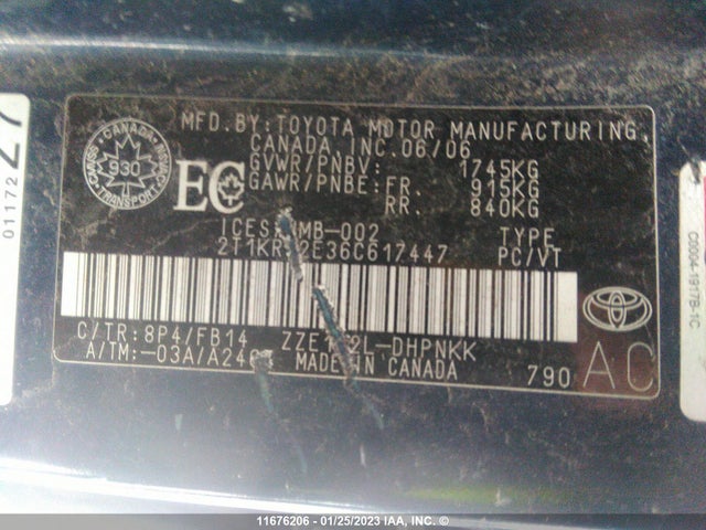 Toyota Matrix Xr 2006 2T1KR32E36C617447 Image 10