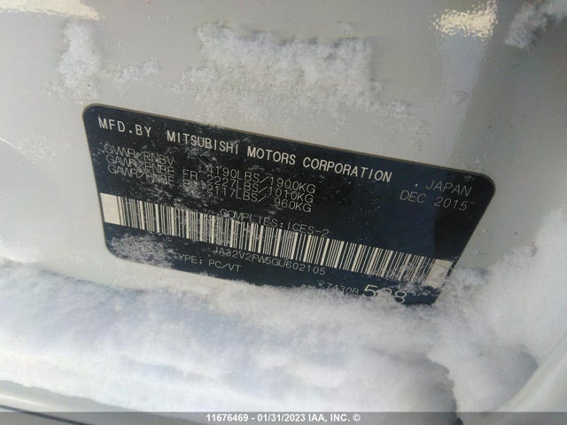 JA32V2FW5GU602105 Mitsubishi Lancer Es/se/sel