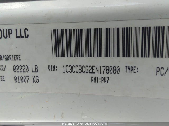 Chrysler 200 Limited 2014 1C3CCBCG2EN178080 Image 9