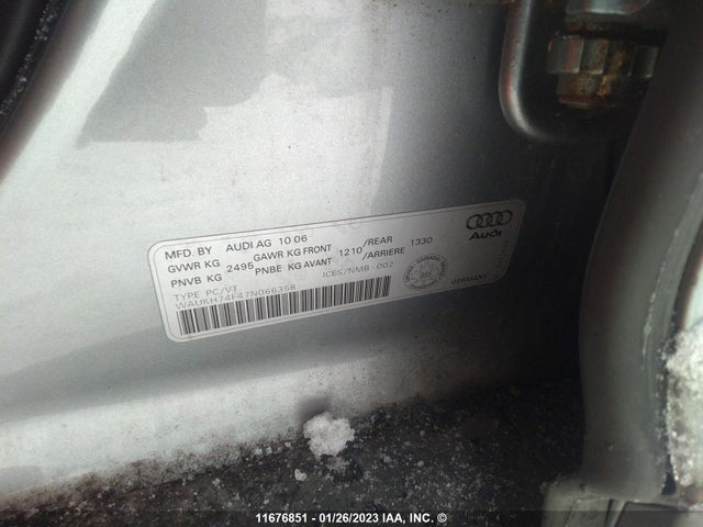 WAUKH74F47N066358 Audi A6