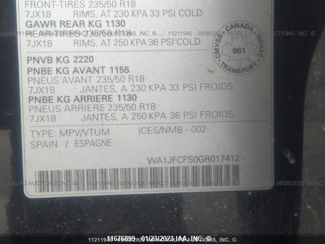WA1JFCFS0GR017412 Audi Q3 Progressiv