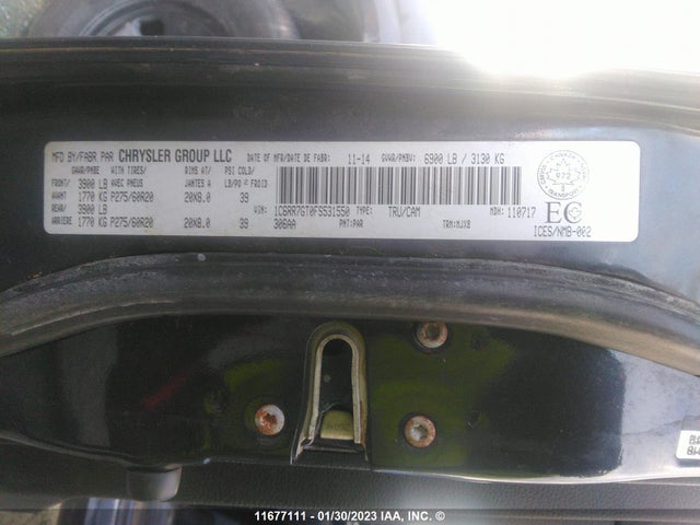 RAM 1500 Slt 2015 1C6RR7GT0FS531550 Image 11
