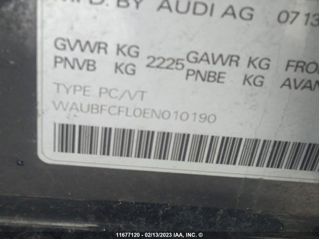 WAUBFCFL0EN010190 Audi A4 PREMIUM