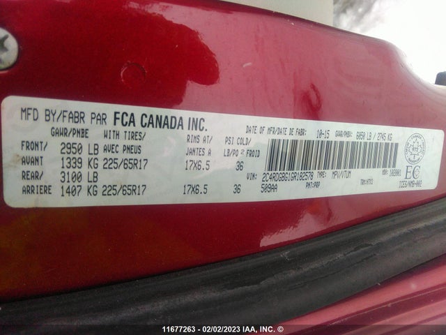Dodge Grand Caravan Se 2016 2C4RDGBG1GR182578 Image 9