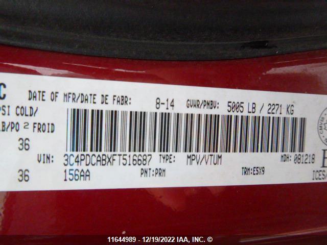 Dodge Journey 2015 3C4PDCABXFT516687 Image 9