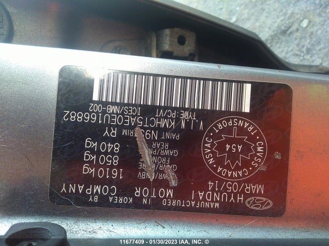 Hyundai Accent Gls/gs 2014 KMHCT5AE0EU166882 Image 9