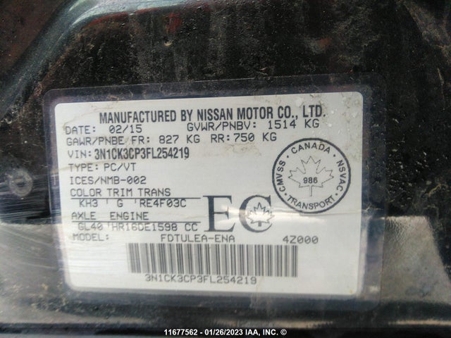 Nissan Micra 2015 3N1CK3CP3FL254219 Image 10