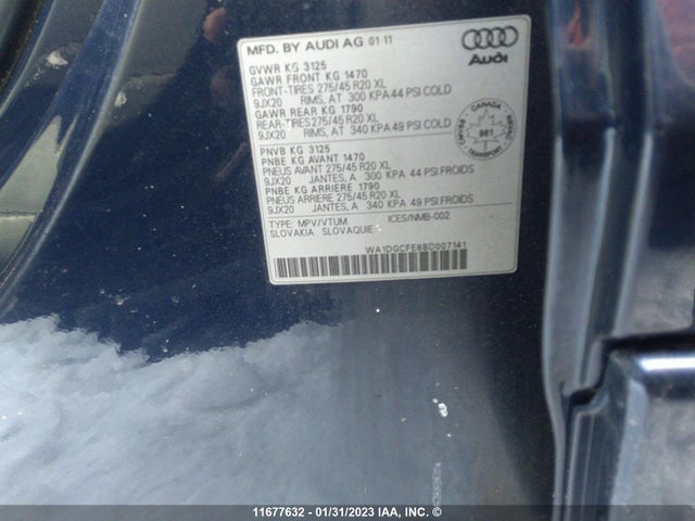 WA1DGCFE8BD007141 Audi Q7 Prestige