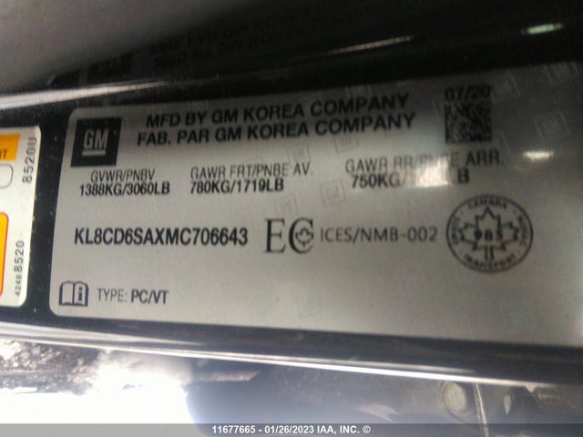 Chevrolet SPARK 1LT 2021 KL8CD6SAXMC706643 Image 9