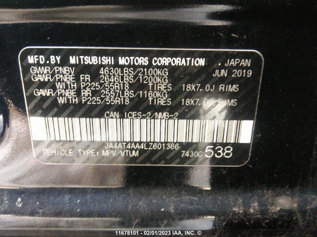 JA4AT4AA4LZ601366 Mitsubishi Eclipse