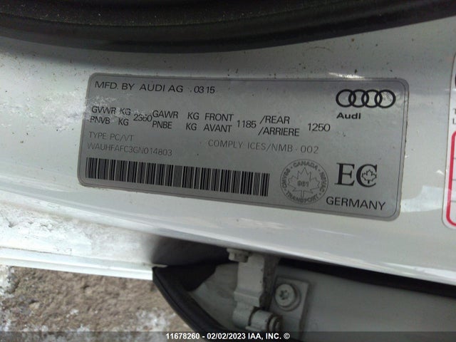 WAUHFAFC3GN014803 Audi A6 Technik