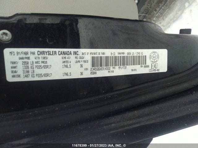 Dodge Grand Caravan Se 2014 2C4RDGBGXER145932 Image 9