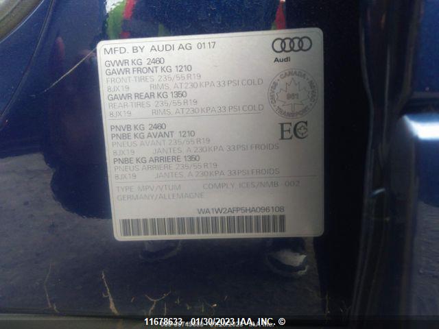 WA1W2AFP5HA096108 Audi Q5 Technik/s-line