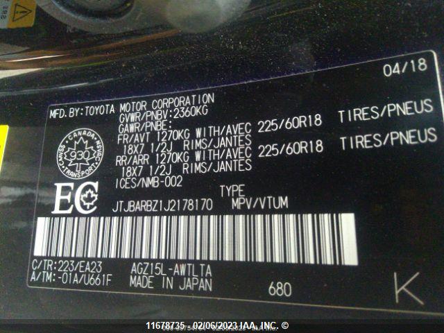 JTJBARBZ1J2178170 Lexus Nx 300/base/f Sport