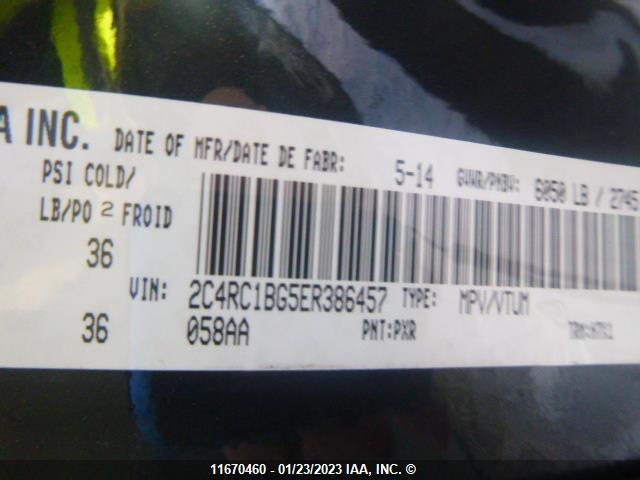 2C4RC1BG5ER386457 Chrysler Town & Country Touring