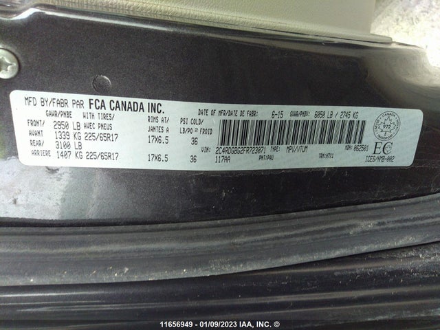 Dodge Grand Caravan Se 2015 2C4RDGBG2FR723071 Image 10