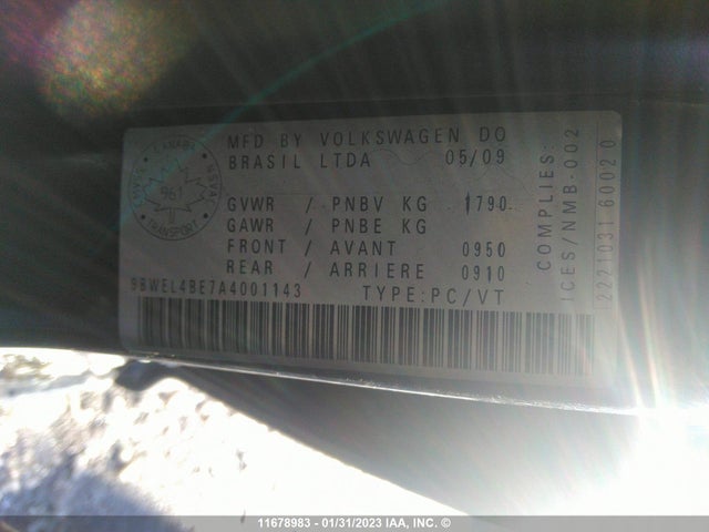 Volkswagen CITY GOLF 2010 9BWEL4BE7A4001143 Image 10