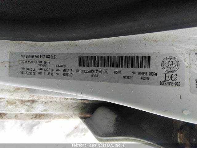 1C3CCCAB0GN140198 Chrysler 200 Limited