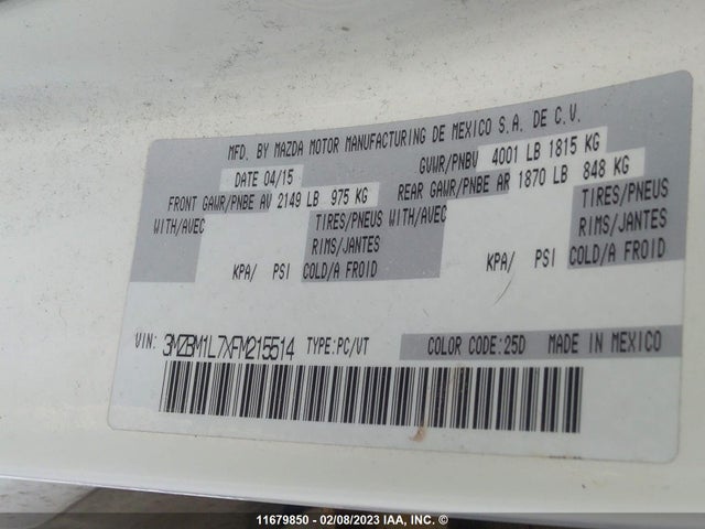 Mazda MAZDA3 2015 3MZBM1L7XFM215514 Image 10