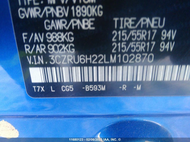 Honda HR-V 2020 3CZRU6H22LM102870 Image 10