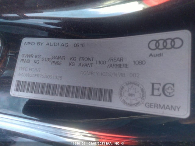 Audi A5 Technik 2016 WAUW2AFR7GA001325 Image 9
