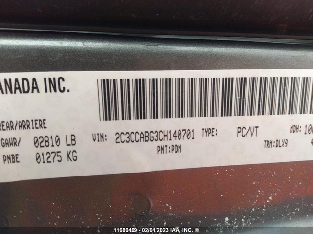 2C3CCABG3CH140701 Chrysler 300 S