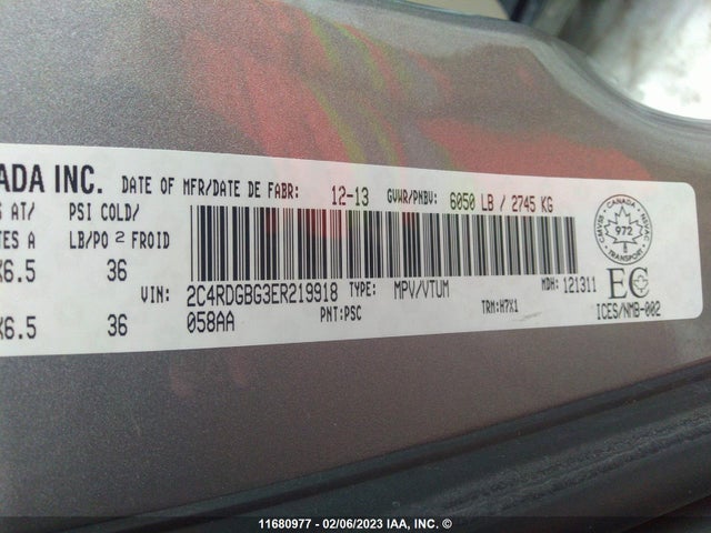 Dodge Grand Caravan Se 2014 2C4RDGBG3ER219918 Image 9
