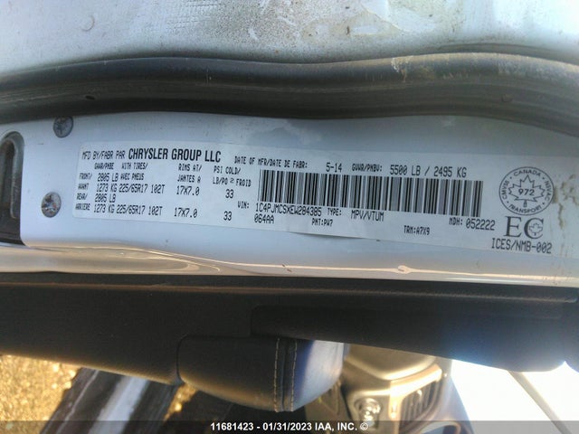 1C4PJMCSXEW284385 Jeep Cherokee Latitude