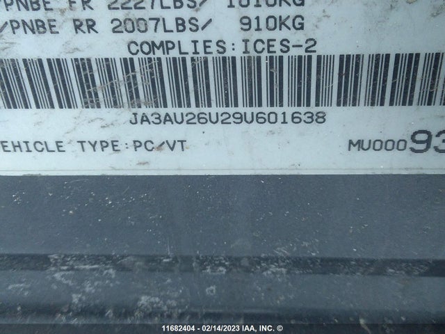 JA3AU26U29U601638 Mitsubishi Lancer Es/es Sport