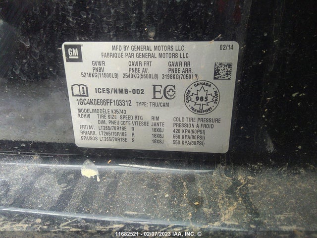 Chevrolet Silverado K3500 Ltz 2015 1GC4K0E86FF103312 Image 9