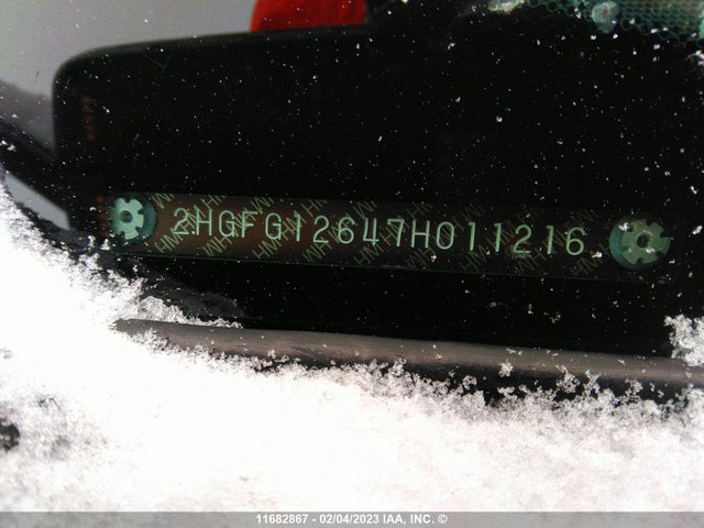 Honda Civic Lx 2007 2HGFG12647H011216 Image 10