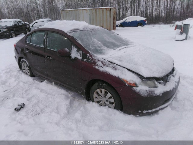 Honda Civic Lx 2012 2HGFB2E46CH014725 main image