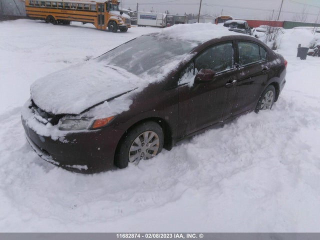 Honda Civic Lx 2012 2HGFB2E46CH014725 Image 2