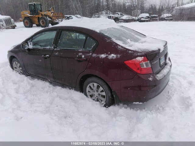 Honda Civic Lx 2012 2HGFB2E46CH014725 Image 4
