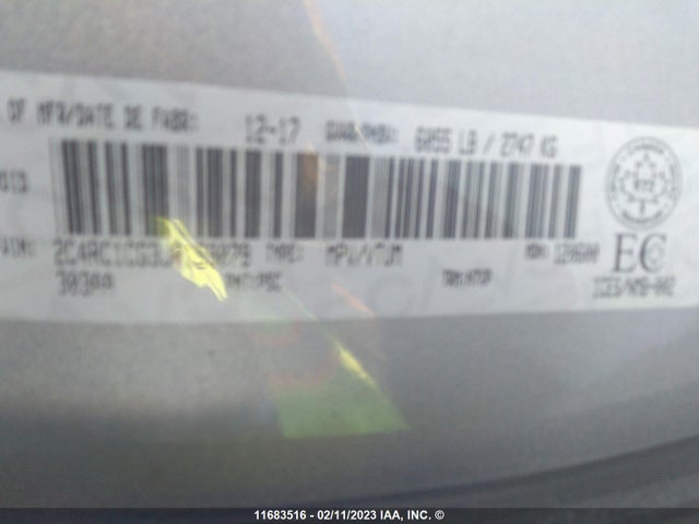 2C4RC1CG3JR159079 Chrysler Pacifica Lx