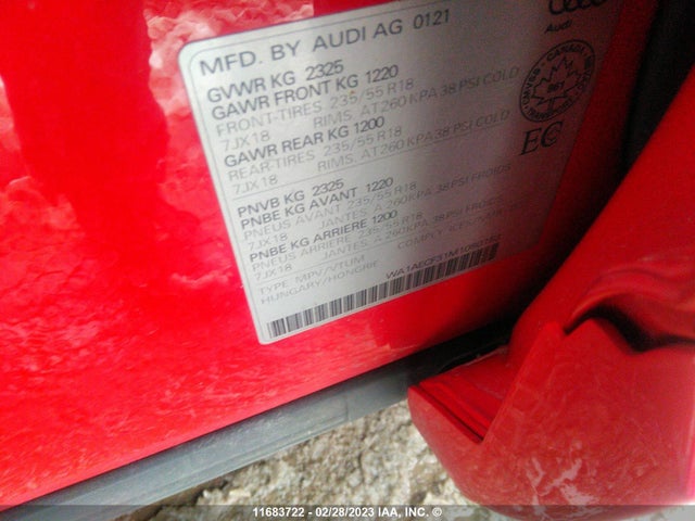 WA1AECF31M1080153 Audi Q3 Komfort 45