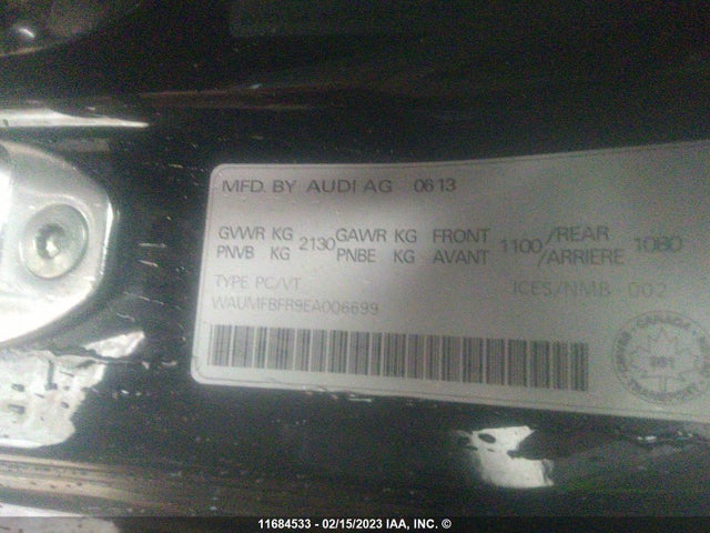 WAUMFBFR9EA006699 Audi A5 Progressiv