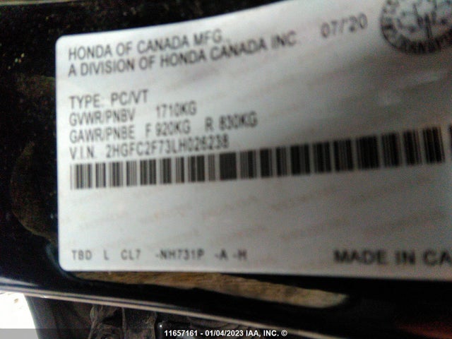 Honda Civic Ex 4dr 2020 2HGFC2F73LH026238 Image 9