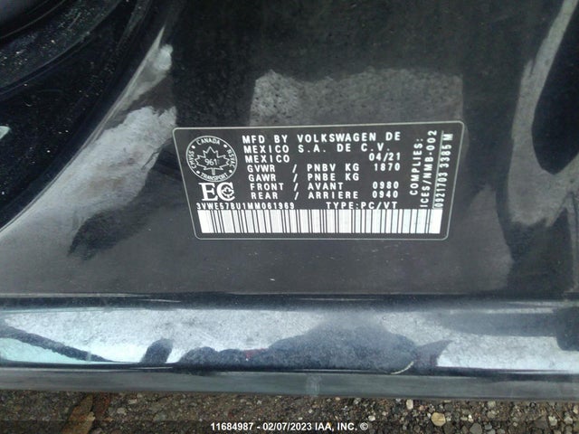 Volkswagen JETTA SEL 2021 3VWE57BU1MM061969 Image 11