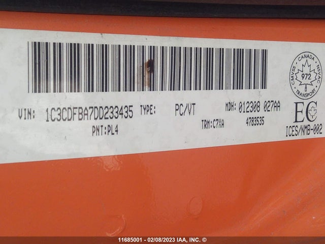 Dodge DART SXT 2013 1C3CDFBA7DD233435 Image 9