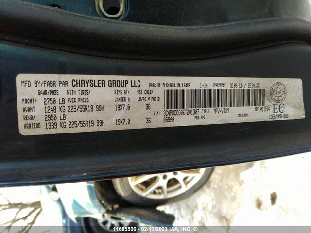 Dodge Journey Sxt 2014 3C4PDCCG0ET201307 Image 9