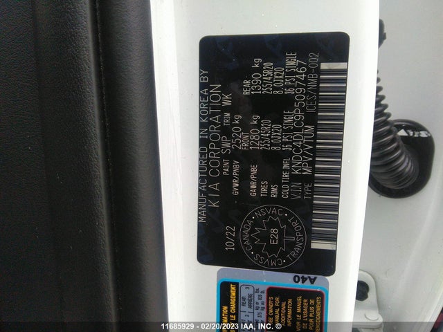 KIA Ev6 Gt Line 2023 KNDC4DLC9P5097467 Image 10