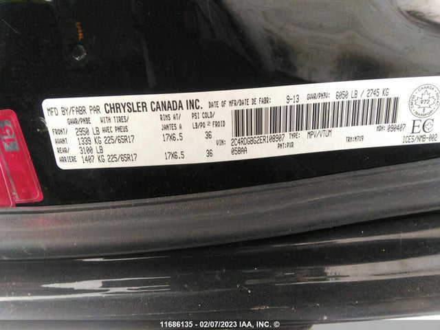 Dodge Grand Caravan Se 2014 2C4RDGBG2ER108907 Image 10