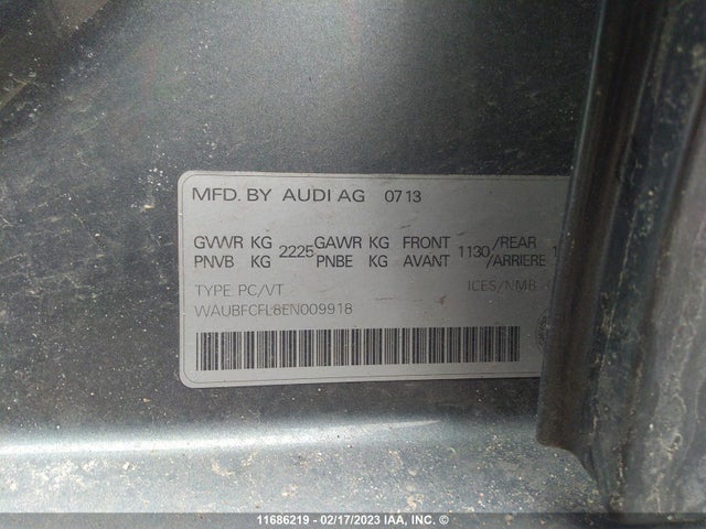 Audi A4 PREMIUM 2014 WAUBFCFL8EN009918 Image 9