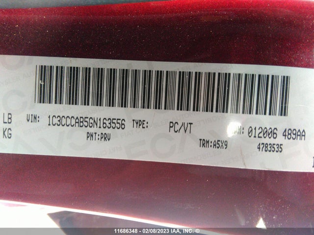 Chrysler 200 Limited 2016 1C3CCCAB5GN163556 Image 9
